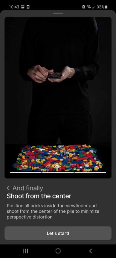 Aplikacja Brickit - lego