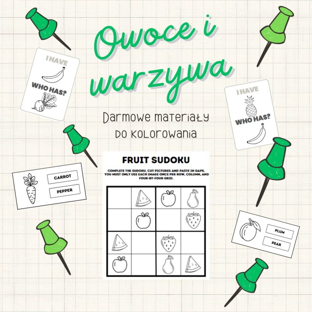Darmowe materiały - owoce i warzywa