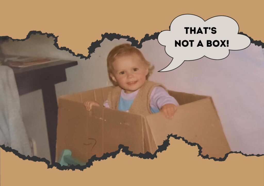 dziecko w kartonie - that's not a box