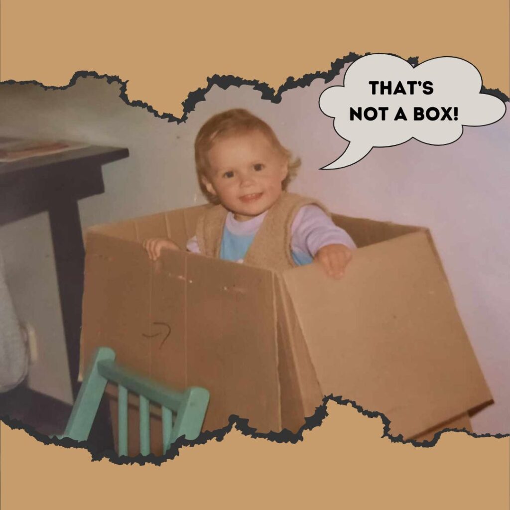 dziecko w kartonie - that's not a box