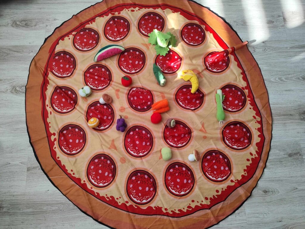 Owoce i warzywa na pizzy