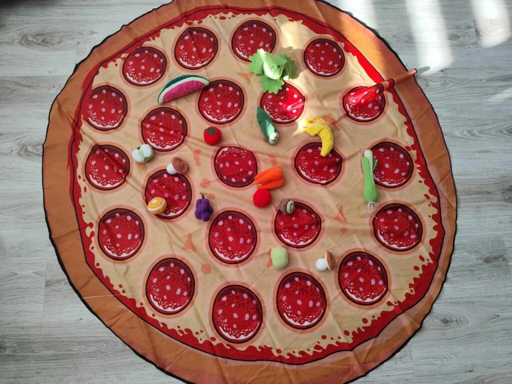 Owoce i warzywa na pizzy